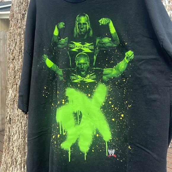 Vintage Men's WWE D-Generation X Black & Green T-Shirt, size 3XL - Picture 6 of 6